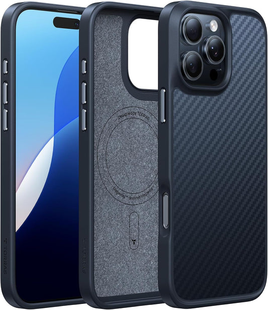 TORRAS Upgraded iPhone 16 Pro Case with Aramid Fiber Protection
