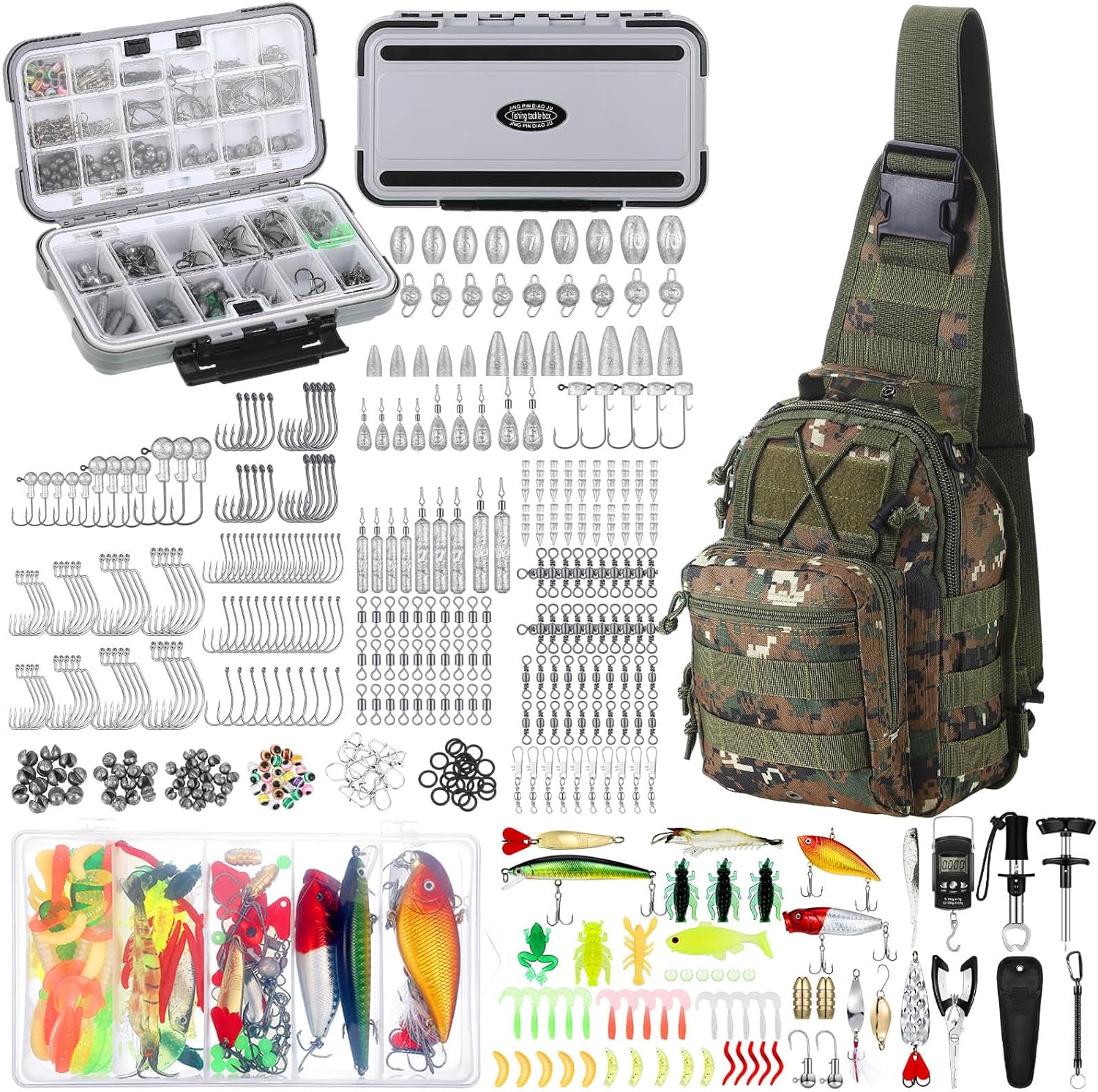 Ultimate Fishing Tools Set for Him: 482 Pcs Seenelling Kit