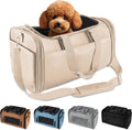 TSA Airline Approved PU Leather Luxury Pet Carrier - XS/S - Secure