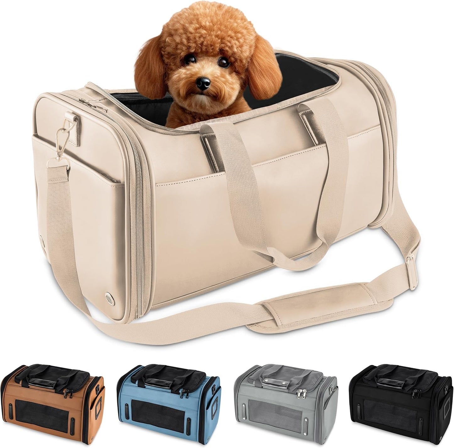TSA Airline Approved Luxury Pet Carrier for Small Dogs & Cats