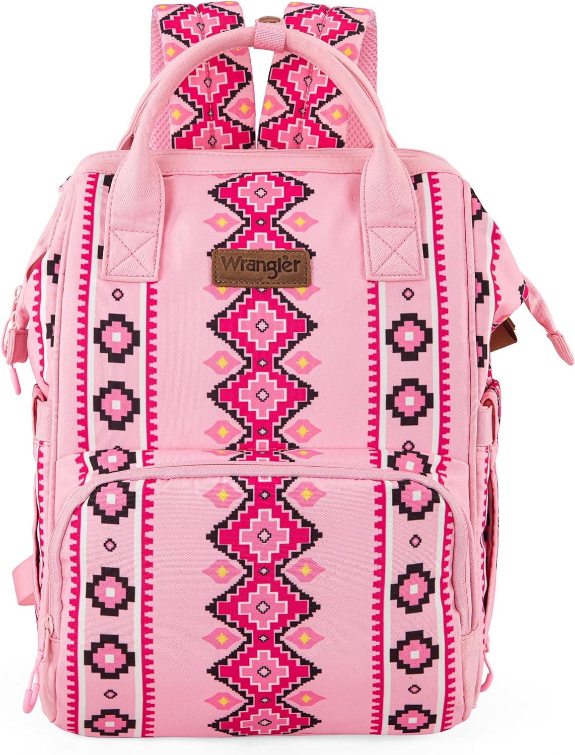 Wrangler Diaper Bag Backpack with Insulated Pockets for Moms