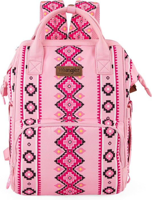 Wrangler Diaper Bag Backpack with Insulated Pockets for Moms