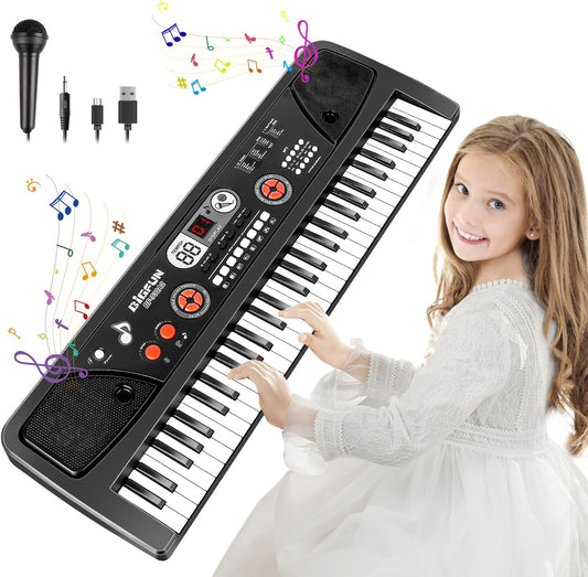 TWFRIC 61-Key Electronic Piano for Kids - Fun Learning & Music Exploration!