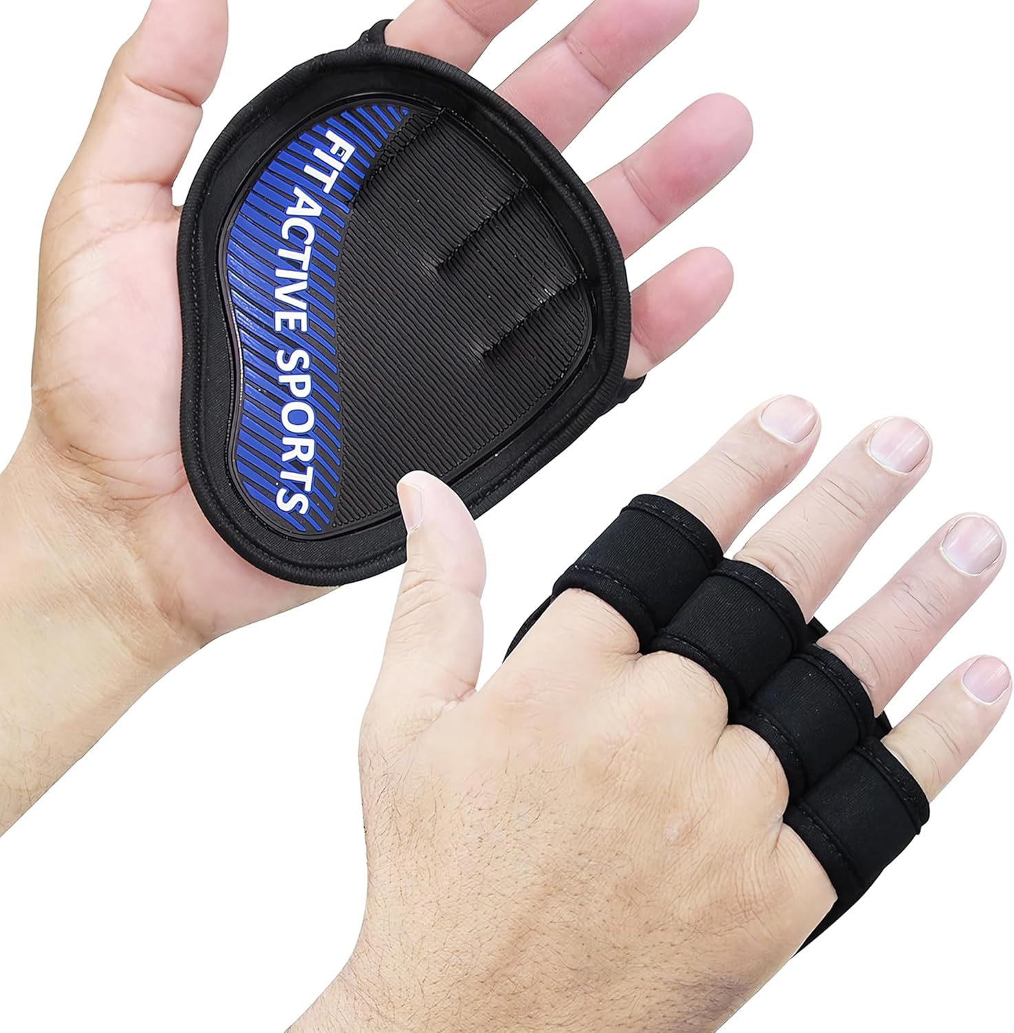 Blue Grip Weight Lifting Gloves for Strong Workouts