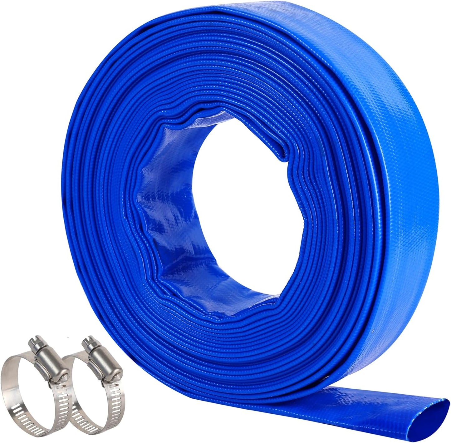 2.5in x 50 FT Heavy Duty Pool Backwash Hose for Filters