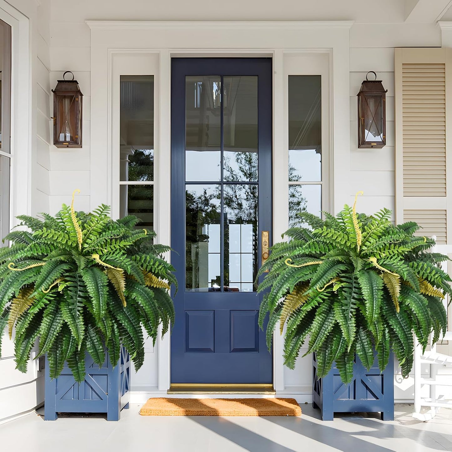 Lifelike 48ft' Fake Ferns for Outdoor Planters - Boston Ferns