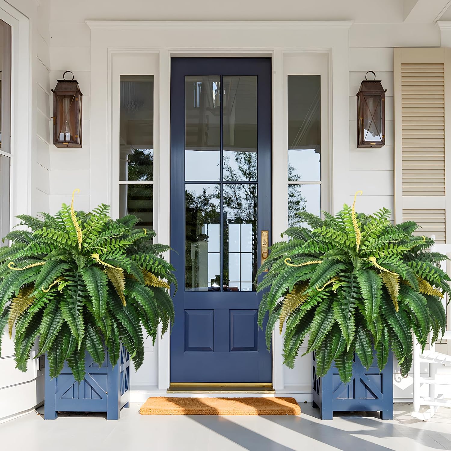 Lifelike 48ft' Fake Ferns for Outdoor Planters - Boston Ferns