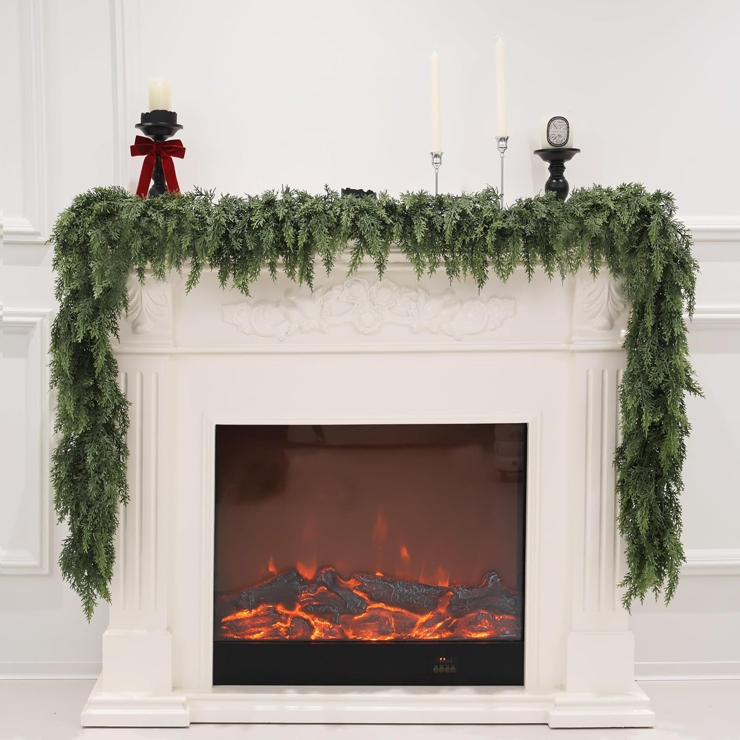 9FT Artificial Cedar Garland for Christmas Decoration - Lush Greenery