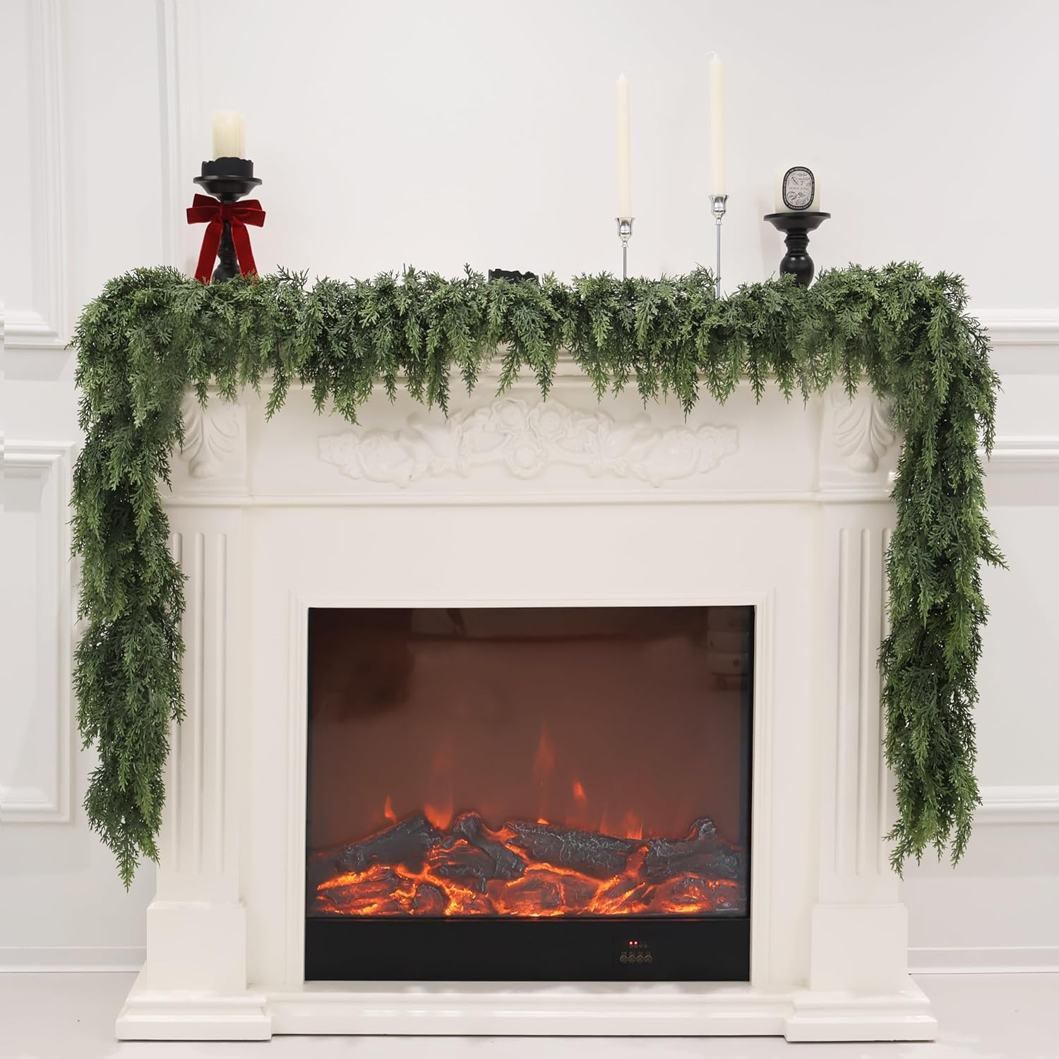 9FT Artificial Cedar Garland for Christmas Decoration - Lush Greenery