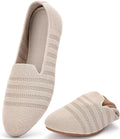 Womens Ballet Flat Shoes Knit Slip On Ballerina Flats