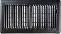 Black 6x12 Premium Floor Register - Heavy Duty Steel Vent Cover