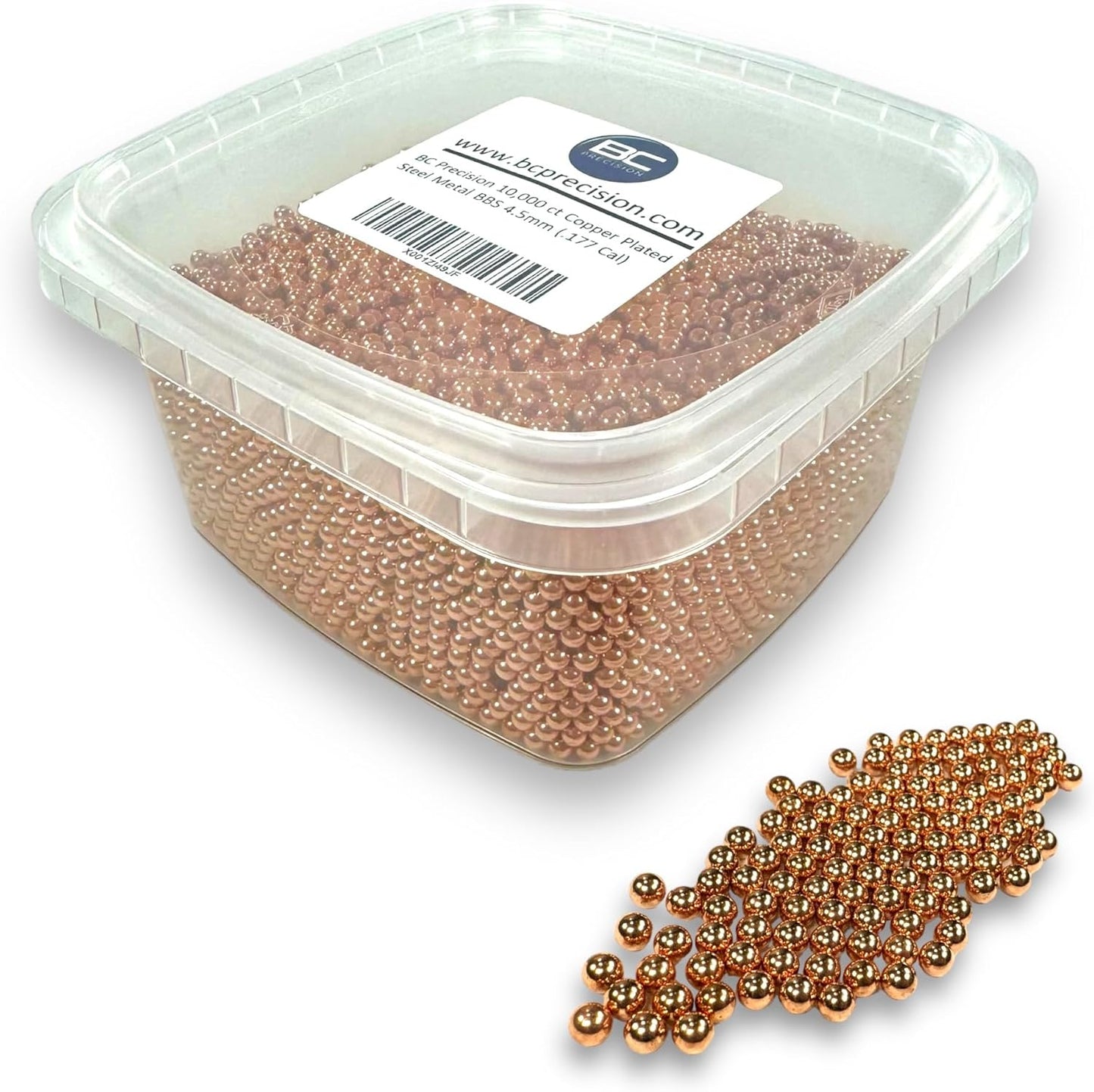 BC Precision 10,000 Bulk Copper Plated Metal BBS for Shooting