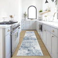 2ft6ft'x8ft Washable Runner Rug Modern Abstract - Soft Low Pile