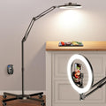Ring Light Tripod for iPhone with Overhead Mount - Mobile Video Stand