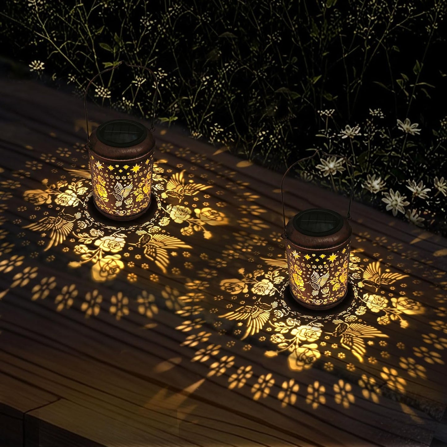 Kaixoxin Solar Garden Lanterns - Elegant Hummingbird Design