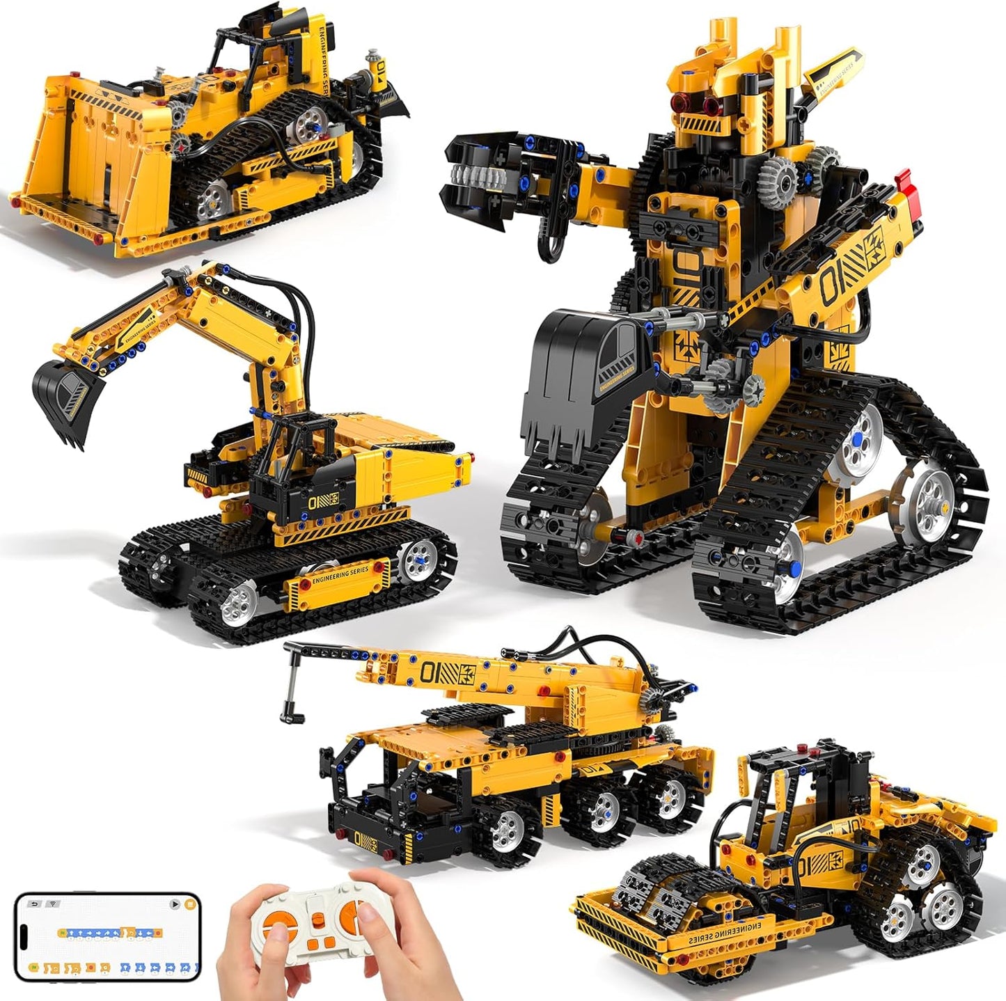 5 in 1 STEM Robot Building Kit for Creative Kids Aged 6-12