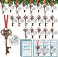 Christmas Coworker Appreciation Ornaments 30-Set - Bulk Keychain Gift