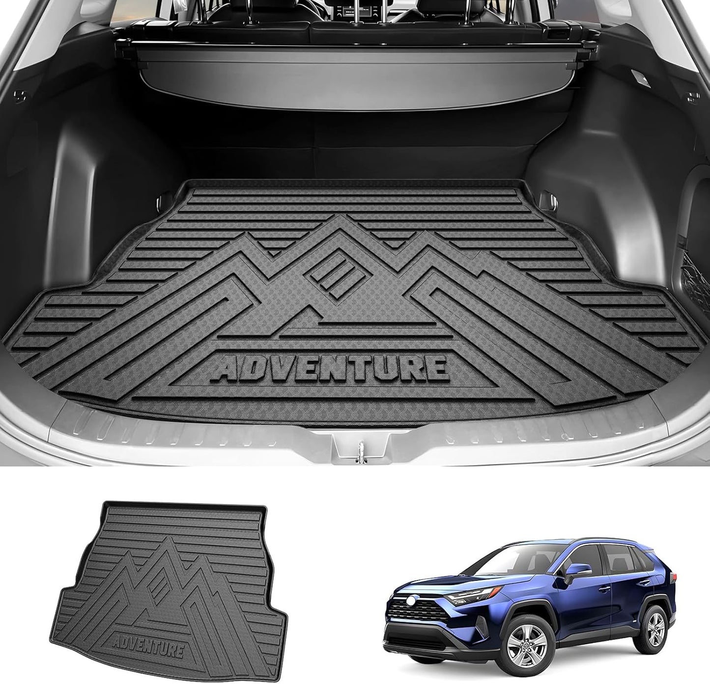 Powerty Trunk Mat for Toyota RAV4 2019-2025 All Weather Use