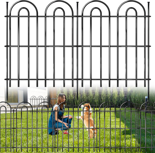 15 Panels Decorative Garden Fence for Outdoor Dog Safety