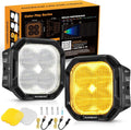 Auxbeam Color Play Series 3 in 1 3in LED Fog Lights - Bright DRL