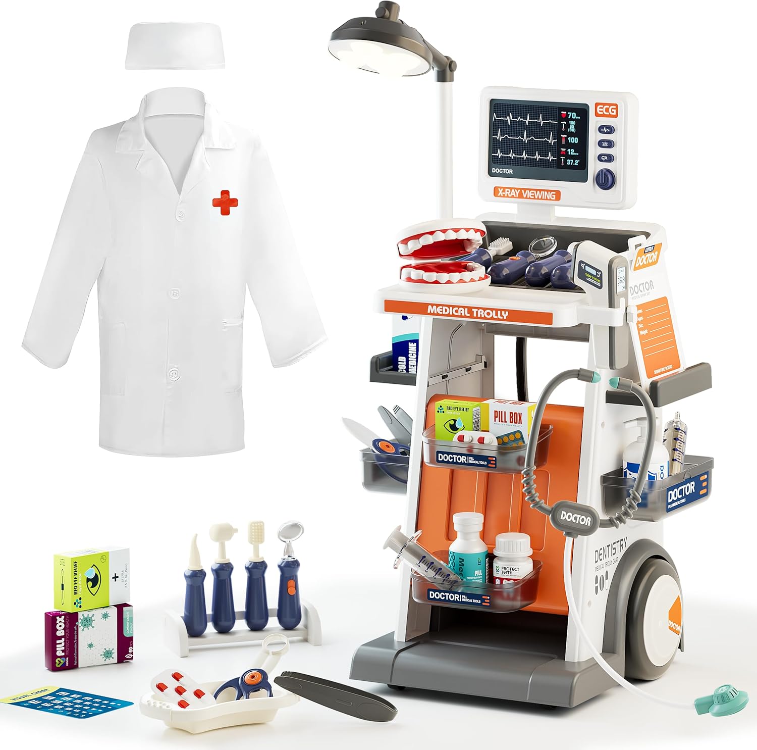 33pcs Doctor Set for Kids - Interactive Role Play Kit for Fun