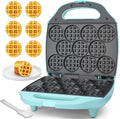Bite-size Mini Waffle Maker 11-Hole - Compact Multi-Waffle Maker