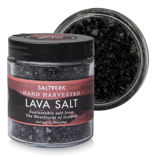 Sustainably Harvested Saltverk Lava Sea Salt - Gourmet Jar