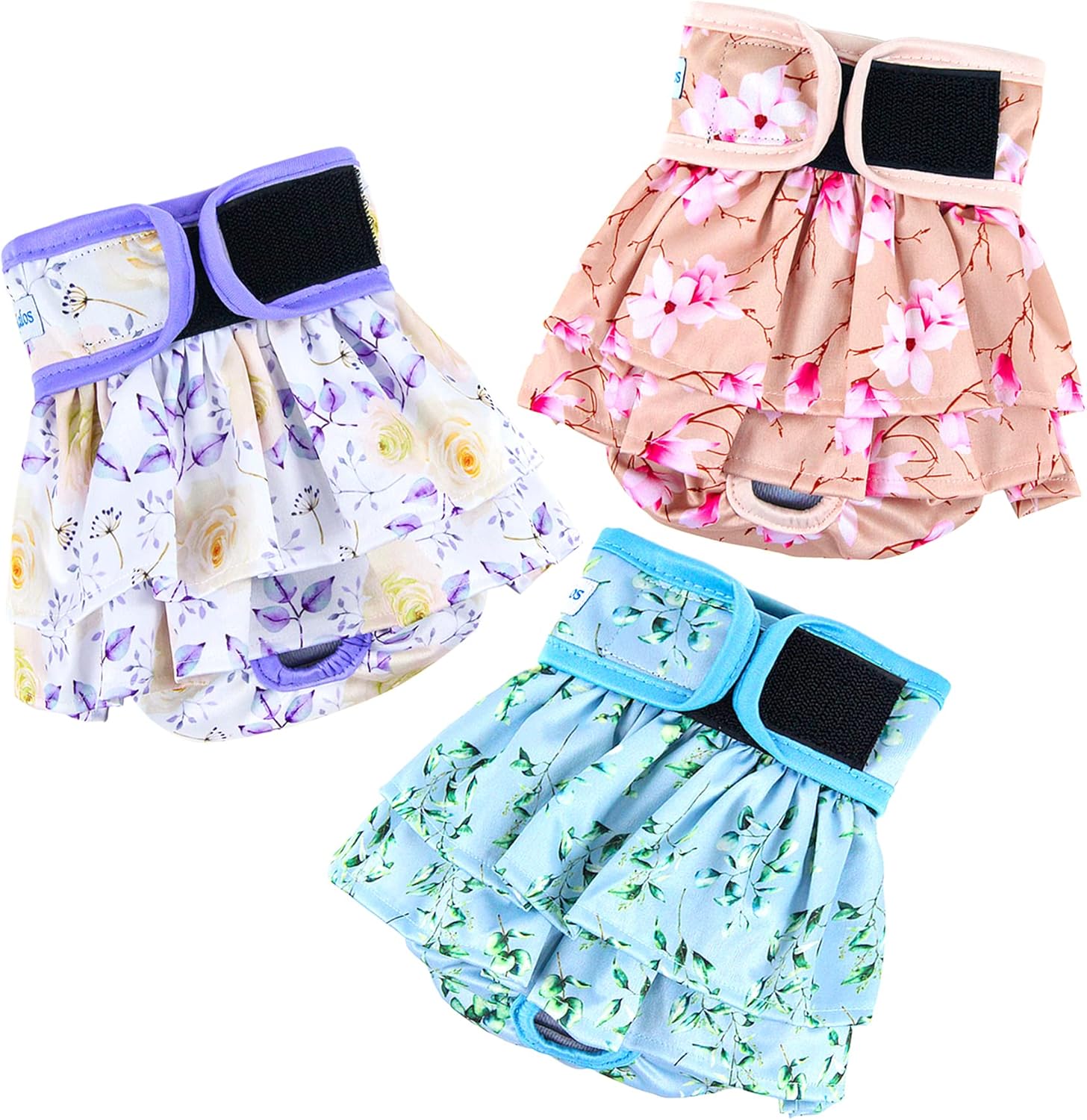 Leekalos Reusable Female Dog Diapers - High Absorbent & Cute Design