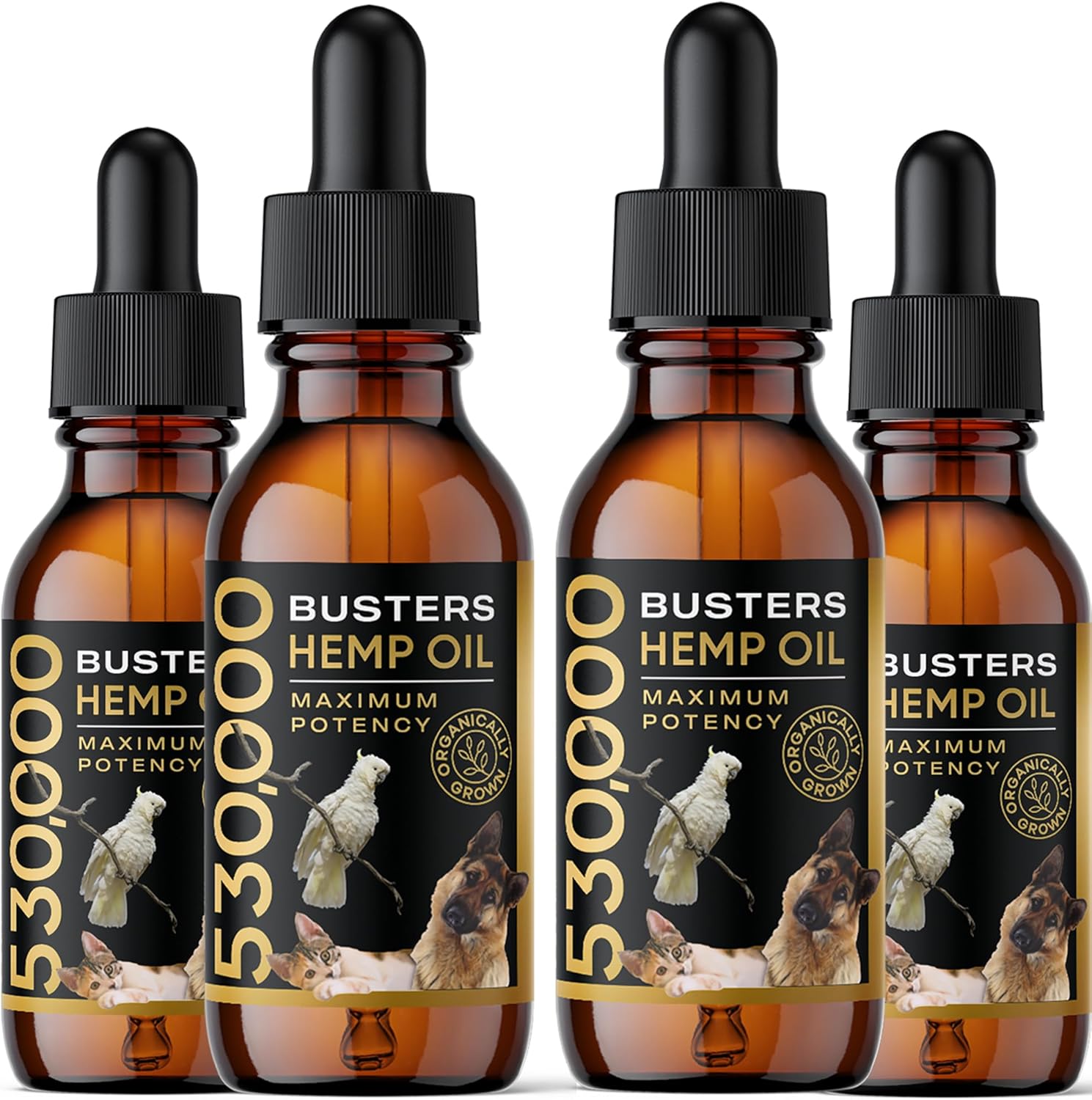 Buster's Organic Hemp Oil for Dogs & Cats - Max Potency