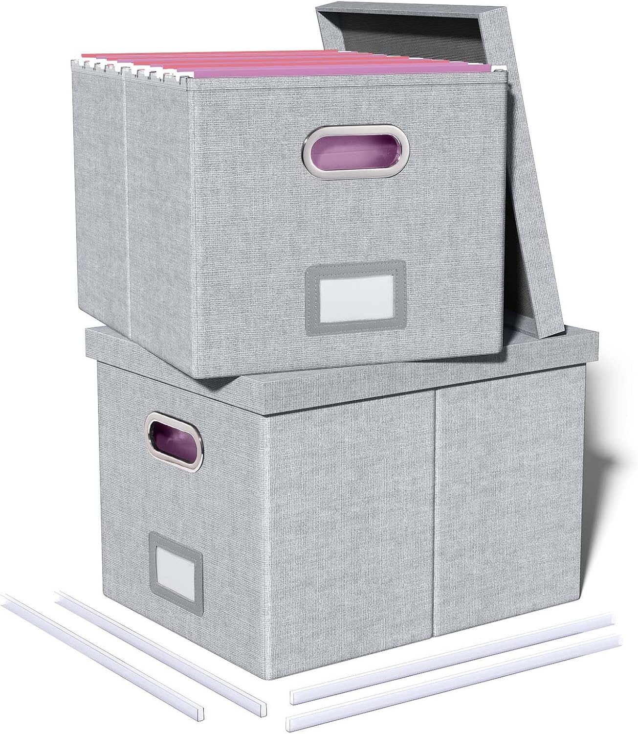 2 Pack File Storage Organizer for Letter and Legal Files