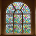 Stained Glass Window Film 35.4 x 118 in - Rainbow Privacy Tint