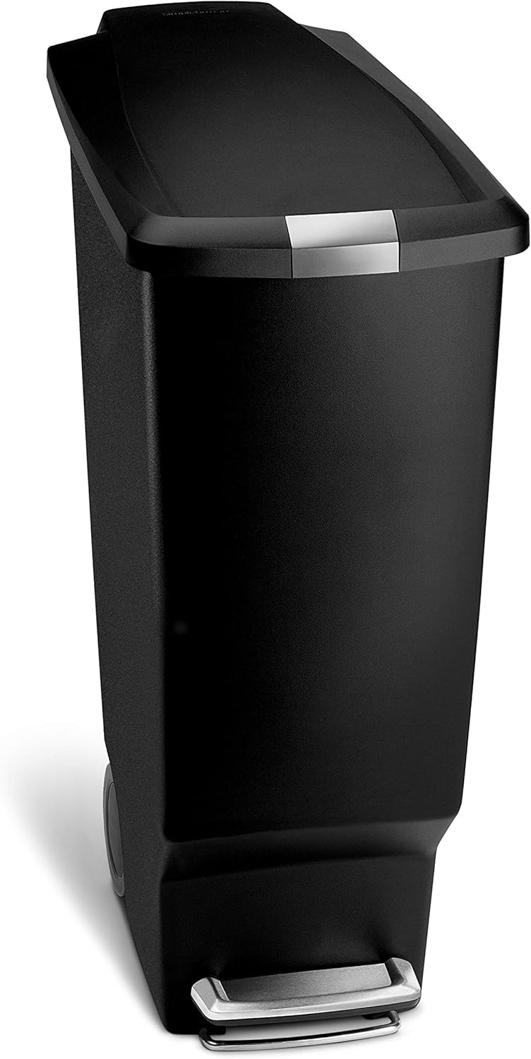 simplehuman 40 Liter Slim Kitchen Step Trash Can with Lock