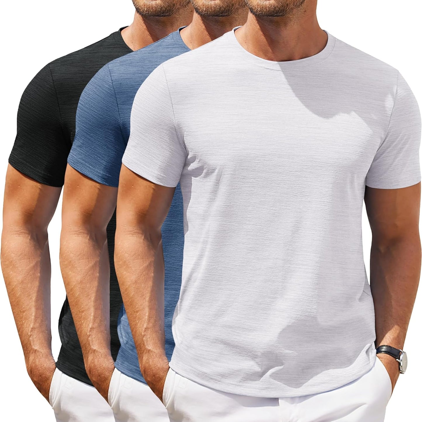 COOFANDY Mens Crew Neck T Shirt for Casual Summer Style