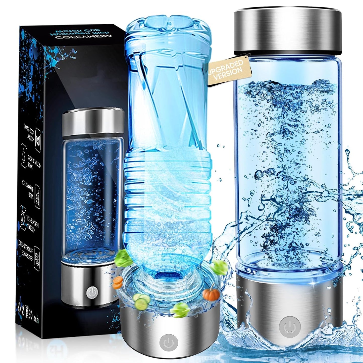 Upgraded Hydrogen Water Bottle Generator for Healthy Hydration