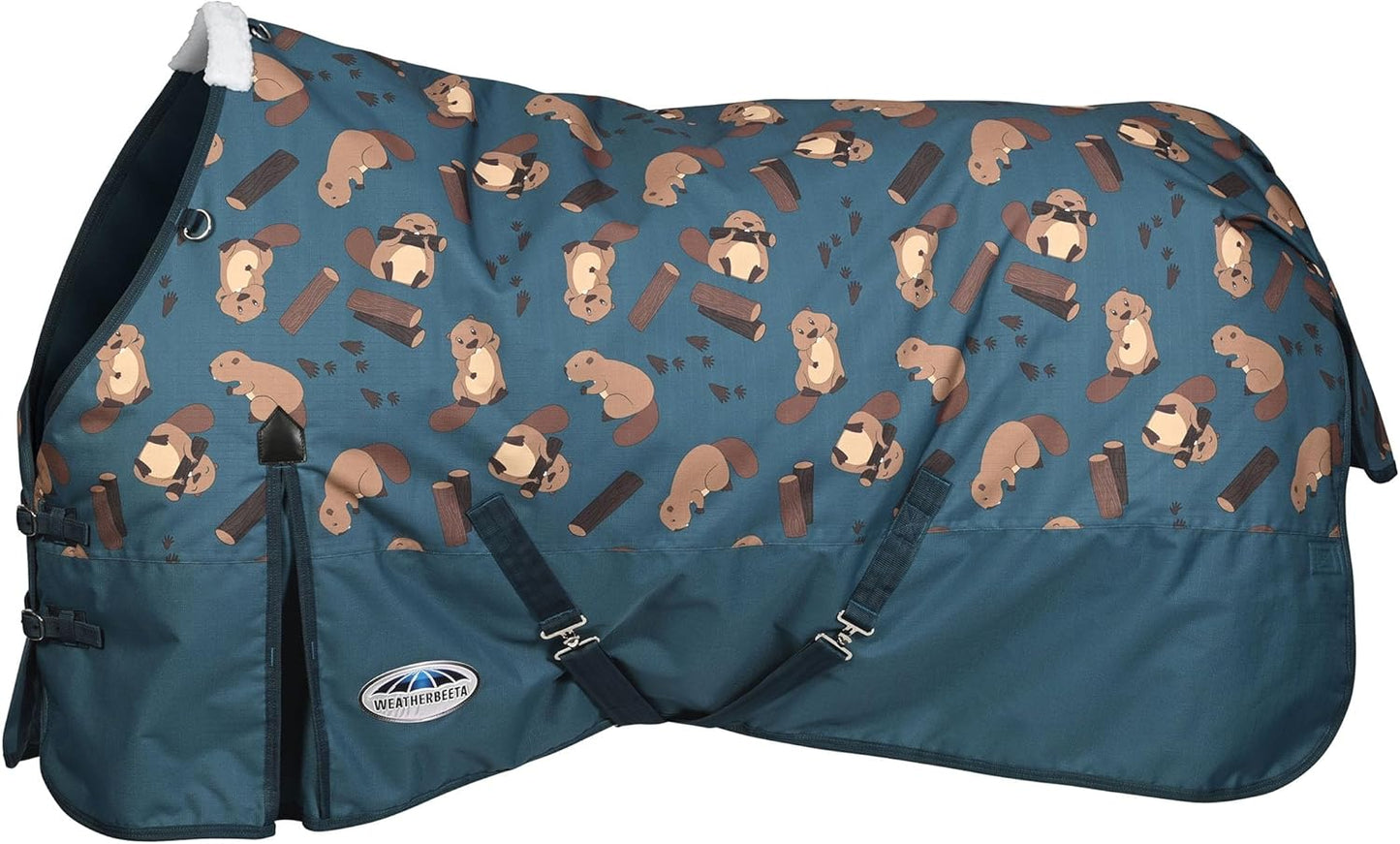 Lightweight WeatherBeeta Horse Blanket, Beaver Print, 84 - Comfort & Style!