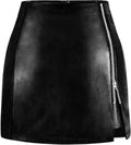 Fluffy Sense Women's Leather Mini Skirt for Every Occasion