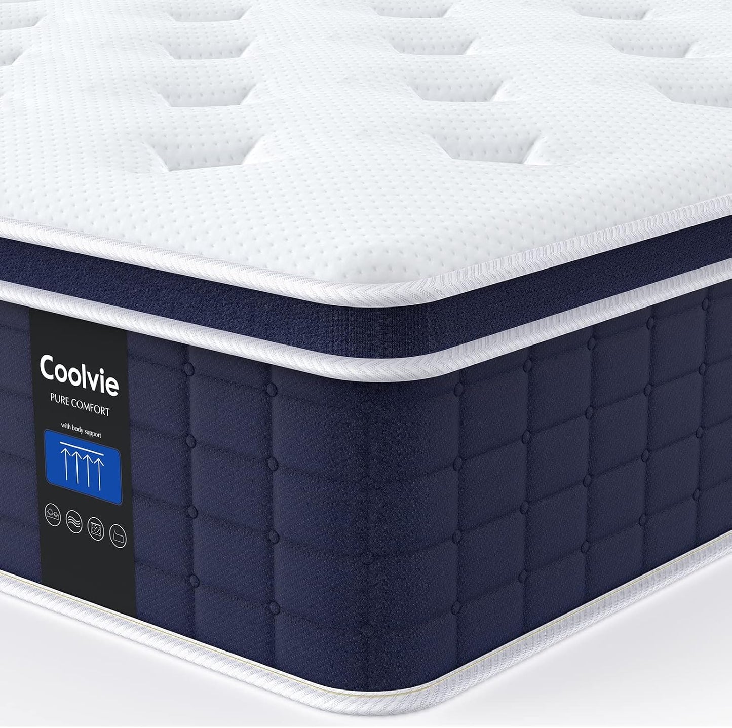 Coolvie 12 Inch King Size Mattress for Ultimate Comfort