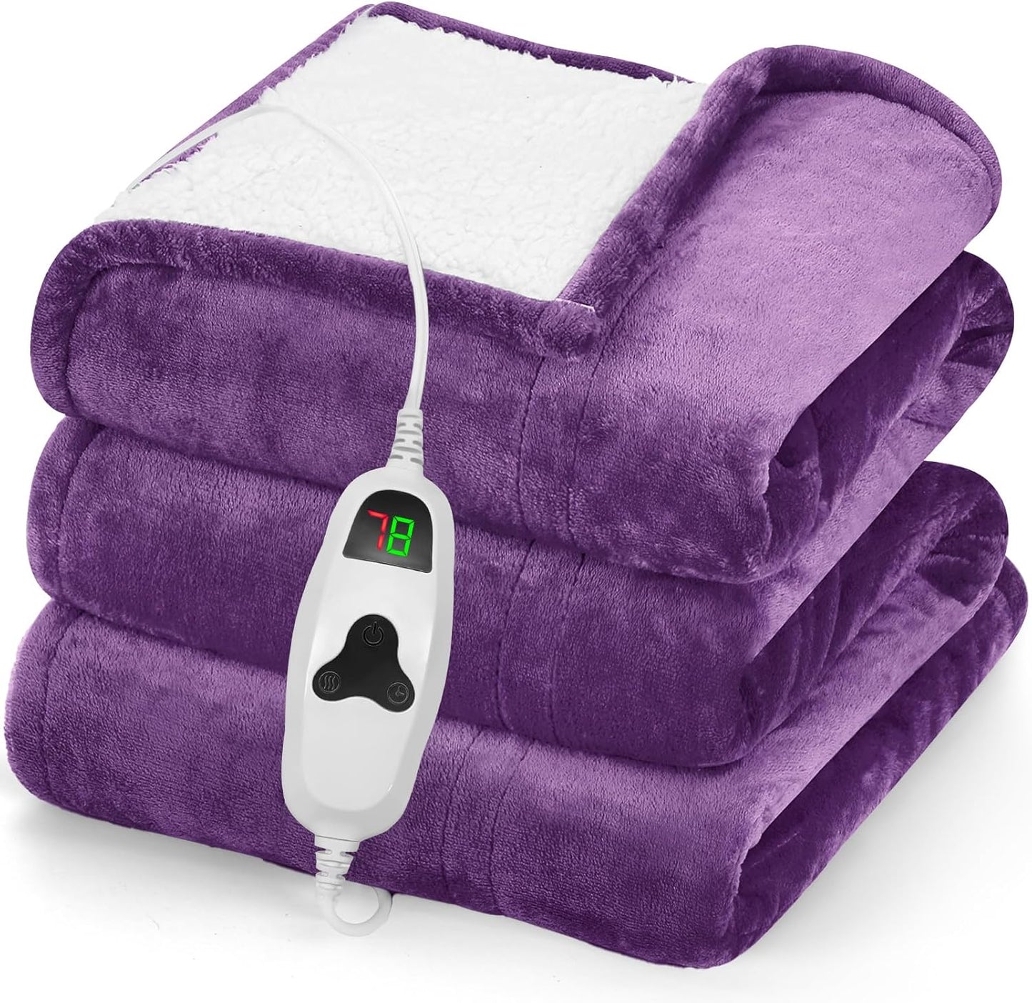 Greenoak Heated Blanket Electric Throw for Cozy Warmth and Safety