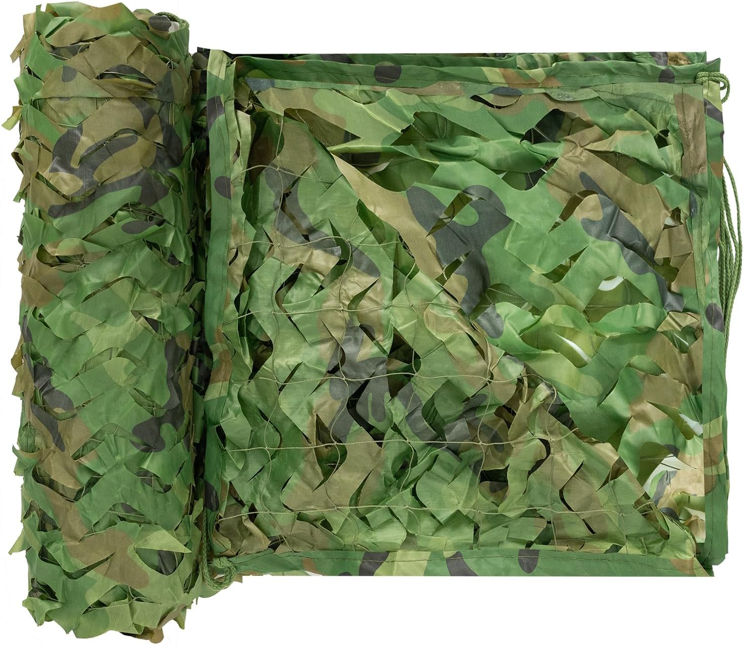 Custom Woodland Camo Netting for Camping and Hunting Needs