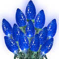 Dazzle Bright C9 Christmas String Lights 100 LED - Blue Cozy Glow