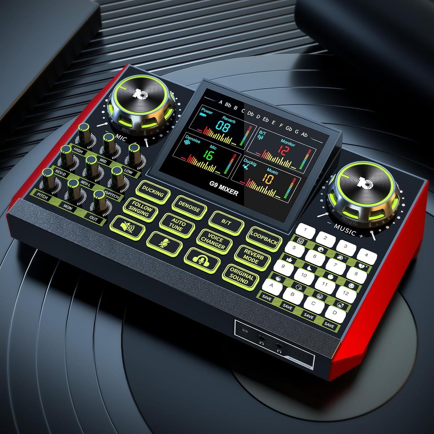 Professional Audio Mixer for Live Streaming and Gaming Fun