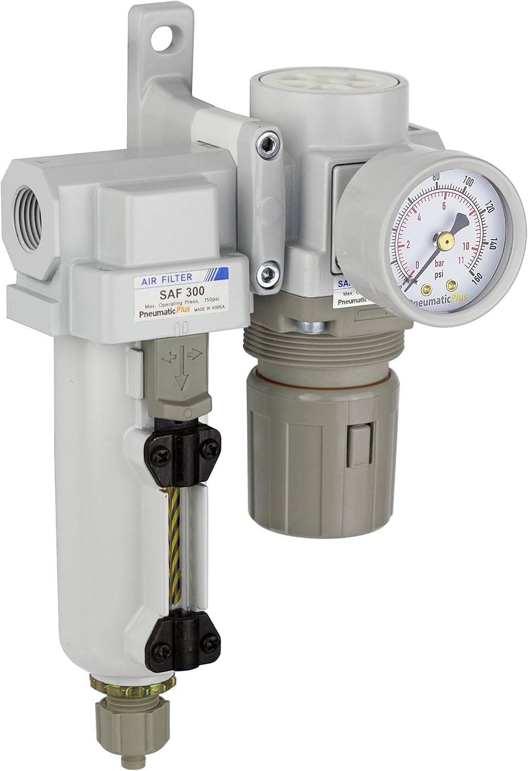 PneumaticPlus Compressed Air Filter Regulator - Max Efficiency!