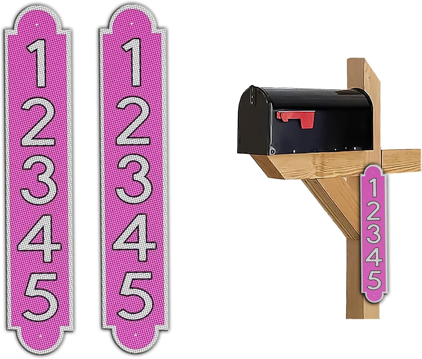 Reflective Mailbox Numbers Plaques for Customization and Style