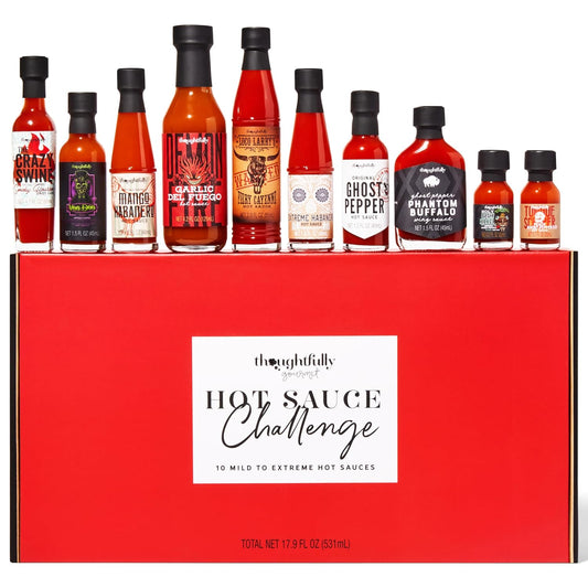 Thoughtfully Hot Sauce Challenge Variety Pack for Spicy Lovers