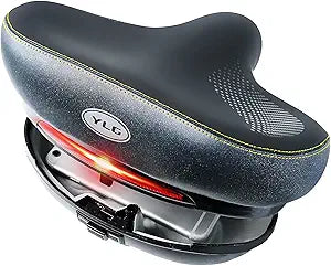 YLG Wide Bike Seat - Comfortable Large Electric Bike Saddle