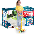 Outdoor Cruiser 3-Wheel Kids Scooter with Lean-to-Steer Tech