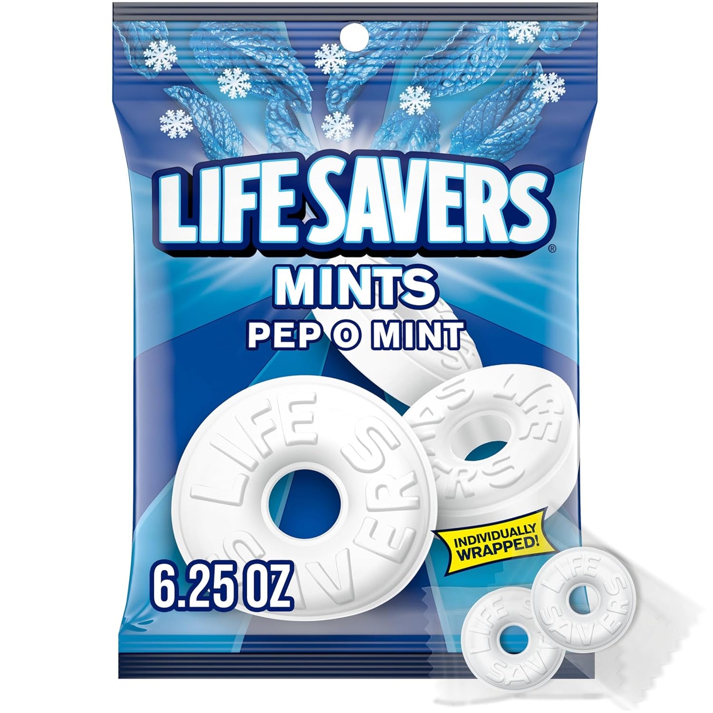 Refreshing LIFE SAVERS Pep O Mint Individually Wrapped Mints