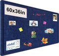 Large Bulletin Board Foldable 60x36 in Felt Pin Board - Stylish Wall