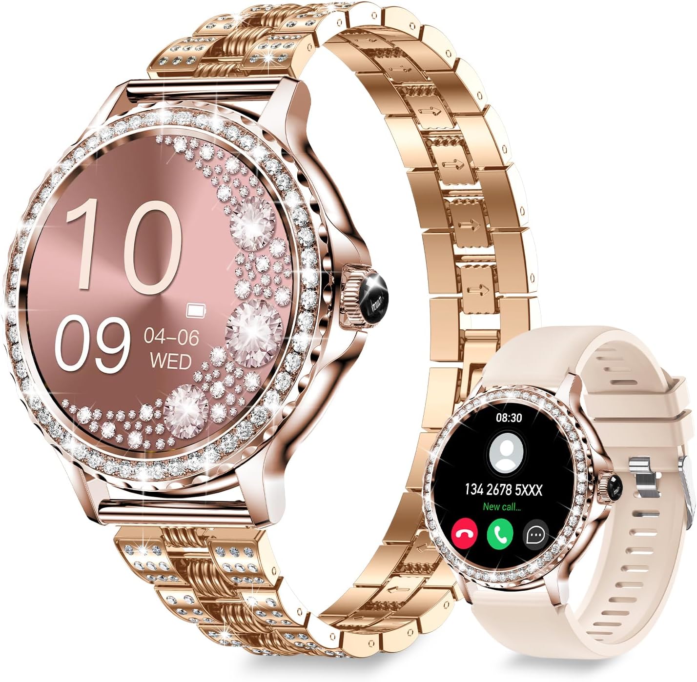 Diamond Smartwatch with Call Feature - Fitoncloud