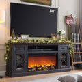 Farmhouse Fireplace TV Stand with 36in Electric Fireplace - Cozy Media